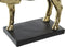 Decoratieve figuren DKD Home Decor Paard Zwart Gouden Hars (29 x 9 x 25 cm)