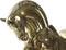 Decoratieve figuren DKD Home Decor Paard Zwart Gouden Hars (29 x 9 x 25 cm)