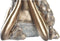Decoratieve figuren DKD Home Decor Rood Gouden Hars Modern (17 x 14 x 25 cm) (2 Stuks)
