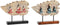 Decoratieve figuren DKD Home Decor Rood Metaal Boeddha Groen Hars Orientaals (38 x 6 x 29,5 cm) (2 Stuks)