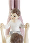 Decoratieve figuren DKD Home Decor Roze Hars Yoga (15,5 x 6,5 x 17 cm)