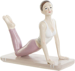 Decoratieve figuren DKD Home Decor Roze Hars Yoga (16 x 6 x 13 cm)