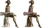 Decoratieve figuren DKD Home Decor Roze Wit Balletdanseres 15 x 10 x 19 cm (2 Stuks)