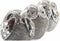Decoratieve figuren DKD Home Decor Uil Hars (12 x 11 x 14 cm) (3 pcs)