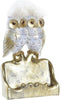 Decoratieve figuren DKD Home Decor Uilen Gouden Wit Hars Traditioneel (10 x 8 x 7 cm)