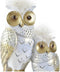 Decoratieve figuren DKD Home Decor Uilen Gouden Wit Hars Traditioneel (14,5 x 9 x 26 cm)