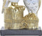 Decoratieve figuren DKD Home Decor Uilen Gouden Wit Hars Traditioneel (14,5 x 9 x 26 cm)