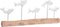 Decoratieve figuren DKD Home Decor Verouderde afwerking Bruin Wit Hars Mangohout Spiralen (77 x 8 x 31 cm)