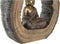 Decoratieve figuren DKD Home Decor Verouderde afwerking Gouden Bruin Boeddha Orientaals Magnesium (40 x 13 x 40 cm) (2 Stuks)