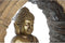 Decoratieve figuren DKD Home Decor Verouderde afwerking Gouden Bruin Boeddha Orientaals Magnesium (40 x 13 x 40 cm) (2 Stuks)