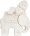 Decoratieve figuren DKD Home Decor Verouderde afwerking Olifant Wit Orientaals Magnesium (42 x 24 x 46 cm)