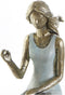 Decoratieve figuren DKD Home Decor Vrouw Blauw Gouden Hars Modern (13 x 8,5 x 17,5 cm)