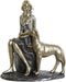Decoratieve figuren DKD Home Decor Vrouw Blauw Gouden Hars Modern (15 x 9,5 x 18 cm)