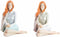 Decoratieve figuren DKD Home Decor Vrouw Hars (2 pcs) (15 x 18 x 19 cm) (2 pcs)