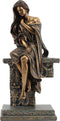 Decoratieve figuren DKD Home Decor Vrouw Koper Hars (17 x 11 x 32,50 cm)