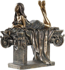 Decoratieve figuren DKD Home Decor Vrouw Koper Hars (30,5 x 15,5 x 28,5 cm)