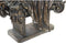 Decoratieve figuren DKD Home Decor Vrouw Koper Hars (30,5 x 15,5 x 28,5 cm)