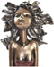 Decoratieve figuren DKD Home Decor Vrouw Rood Gouden Turkoois Hars Modern (24 x 11 x 27 cm) (2 Stuks)