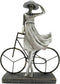 Decoratieve figuren DKD Home Decor Vrouw Ziverachtig Fiets Metaal Hars (27,5 x 9,5 x 34,5 cm)