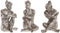 Decoratieve figuren DKD Home Decor Vrouw Ziverachtig Hars Modern (17 x 15 x 26 cm) (3 Stuks)