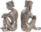 Decoratieve figuren DKD Home Decor Vrouw Ziverachtig Hars Modern (17 x 15 x 26 cm) (3 Stuks)