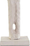 Decoratieve figuren DKD Home Decor Wit Groen 9 x 9 x 40 cm (2 Stuks)