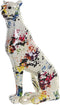 Decoratieve figuren DKD Home Decor Wit Luipaard Hars Multicolour Modern (16 x 8 x 25 cm)