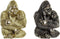Decoratieve figuren DKD Home Decor Ziverachtig Gouden Hars Gorilla (22 x 23,5 x 31 cm) (2 Stuks)