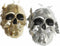 Decoratieve figuren DKD Home Decor Ziverachtig Gouden Hars Schedel (16,5 x 10,5 x 11,5 cm) (2 Stuks)