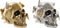 Decoratieve figuren DKD Home Decor Ziverachtig Gouden Hars Schedel (16,5 x 10,5 x 11,5 cm) (2 Stuks)