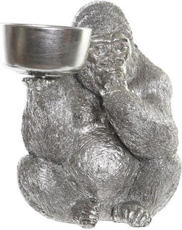 Decoratieve figuren DKD Home Decor Ziverachtig Hars Gorilla (32 x 26,5 x 36 cm)
