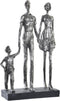 Decoratieve figuren DKD Home Decor Ziverachtig Zwart Hars Modern Familie (26 x 11,5 x 41,5 cm)