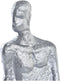 Decoratieve figuren DKD Home Decor Ziverachtig Zwart Wit Mannen Marmer Ijzer Modern (11 x 12 x 28 cm) (2 Stuks)