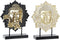 Decoratieve figuren DKD Home Decor Zwart Gouden Boeddha MDF Hars (27 x 8 x 33,5 cm) (2 Stuks)