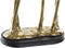 Decoratieve figuren DKD Home Decor Zwart Gouden Hars (25 x 9,8 x 44,5 cm)