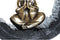 Decoratieve figuren DKD Home Decor Zwart Gouden Hars Monnik (20,8 x 6,5 x 18,5 cm) (2 Stuks)
