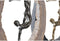 Decoratieve figuren DKD Home Decor Zwart Gouden Hars Personen Modern (24 x 8 x 36 cm) (2 Stuks)