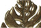 Decoratieve figuren DKD Home Decor Zwart Gouden Metaal Hars Blad van een plant (25,5 x 6 x 34 cm)