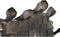 Decoratieve figuren DKD Home Decor Zwart Koper Hars Personen Modern (40 x 10,5 x 34,5 cm)