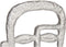 Decoratieve figuren Gezicht Zilverkleurig 19,5 x 38 x 10,5 cm (4 Stuks)
