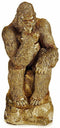 Decoratieve figuren Gorilla Gouden 20,5 x 47 x 23,5 cm (2 Stuks)