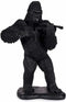 Decoratieve figuren Gorilla Viool Zwart 17 x 41 x 30 cm (3 Stuks)