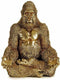 Decoratieve figuren Gorilla Yoga Gouden 19 x 26,5 x 22 cm (4 Stuks)