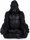 Decoratieve figuren Gorilla Yoga Zwart 19 x 26,5 x 22 cm (4 Stuks)