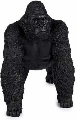 Decoratieve figuren Gorilla Zwart 20 x 27 x 34 cm (2 Stuks)