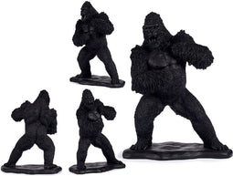 Decoratieve figuren Gorilla Zwart Hars (25,5 x 56,5 x 43,5 cm)