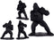 Decoratieve figuren Gorilla Zwart Hars (25,5 x 56,5 x 43,5 cm)