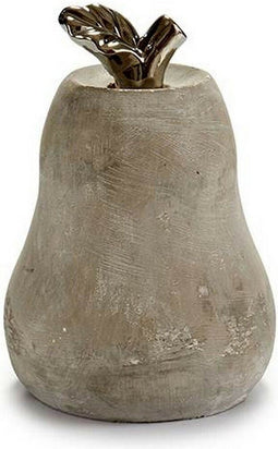 Decoratieve figuren Grijs Cement Peer (15 x 20,5 x 15 cm) (6 Stuks)