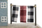 Decoratieve figuren Home ESPRIT Blauw Rood Multicolour Huizen 25,5 x 9 x 13,5 cm (2 Stuks)