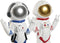Decoratieve figuren Home ESPRIT Blauw Wit Rood Vrouw Ruimtevaarder 9 x 7 x 20 cm (2 Stuks)